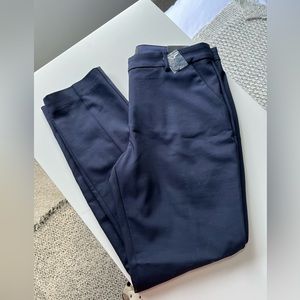 Express Columnist Mid-rise Ankle Pants in Navy Tall